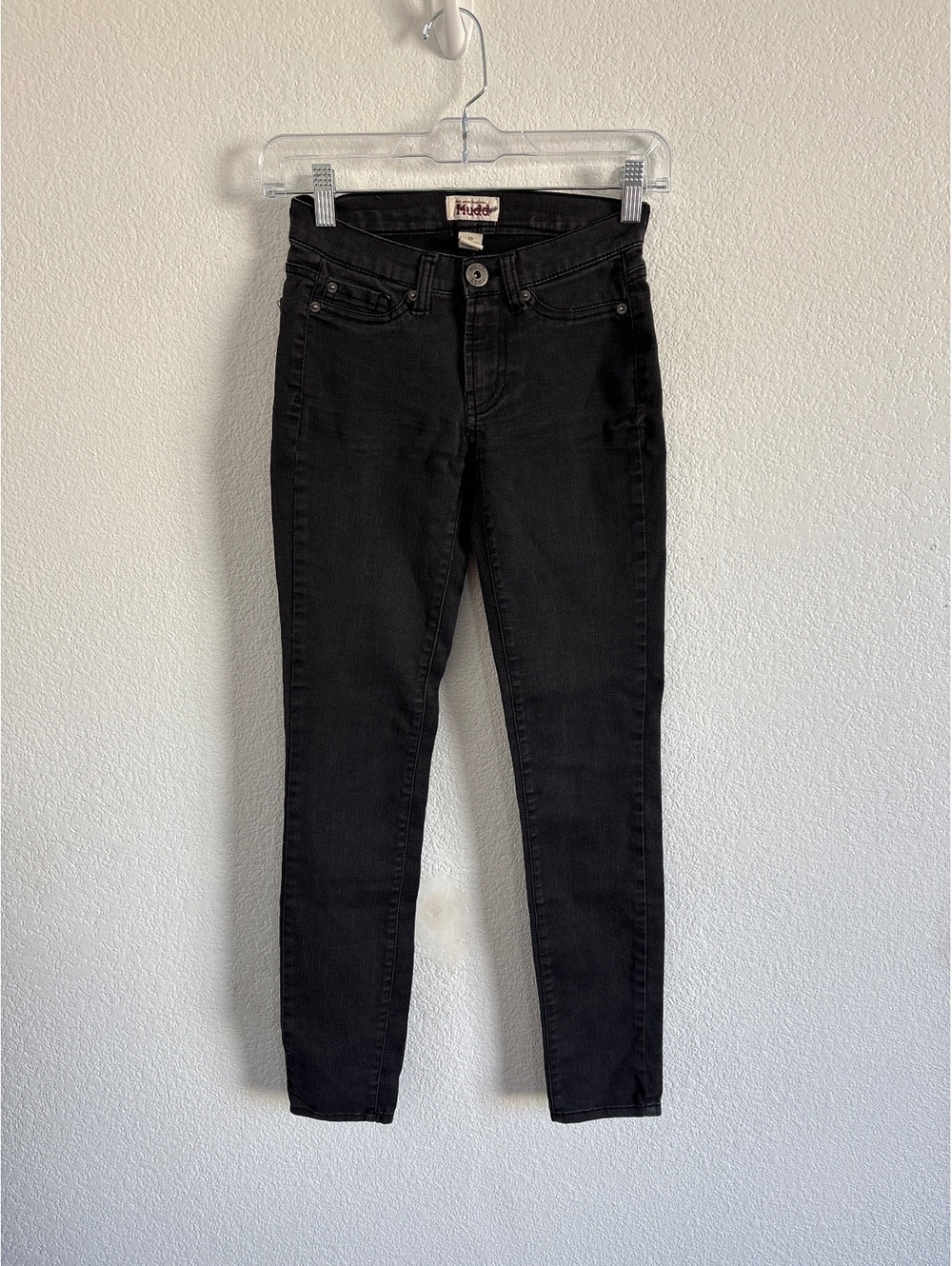 Mudd Black Skinny Jeans, Size 0, Cotton Blend